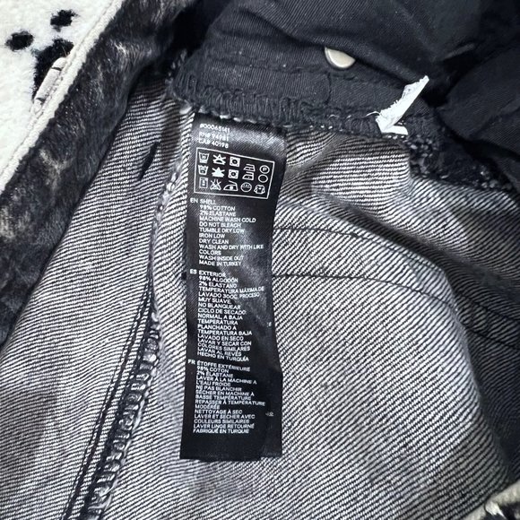 Forever 21 Men Abstract Gray Skinny Denim Jeans Pants - Picture 4 of 5